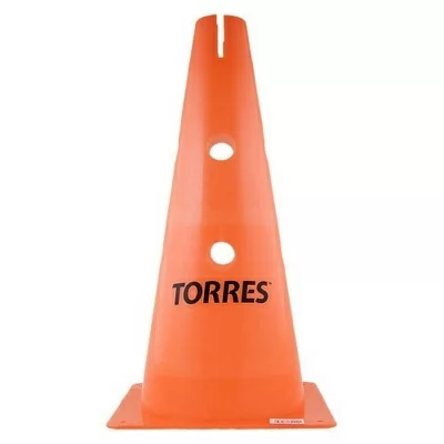 картинка Конус TORRES TR1010 38 см с отверстиями для штанги оранжевый 