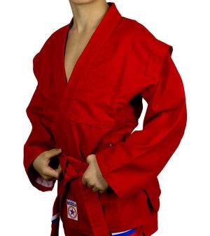 Куртка самбо КрепышЯ облегченная красная от магазина Супер Спорт