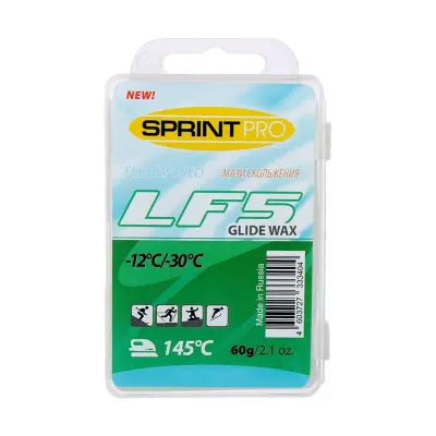 картинка Мазь скольжения парафин SPRINT PRO CH5 60гр -12-30С зеленая 